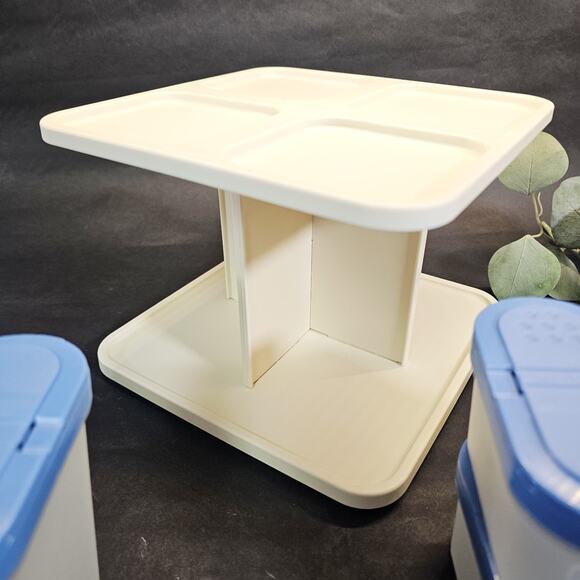 Tupperware Modular Mates Spice Carousel Set Of 16 Shaker Containers Vintage Blue - Picture 6 of 10